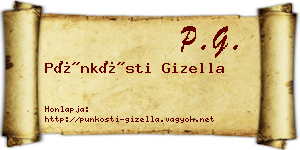Pünkösti Gizella névjegykártya