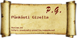 Pünkösti Gizella névjegykártya