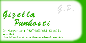 gizella punkosti business card